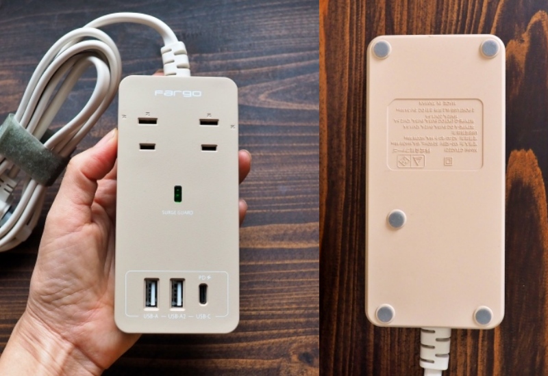 Fargo おしゃれな電源タップ レビュー Type-C対応 SATI COLOR CORD